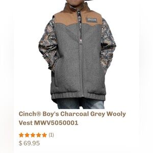 Cinch boys XXL wooly vest